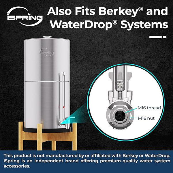 Waterdrop Sight Glass Spigot, Compatible with buy the berkey® Gravity-Fed Water Filt